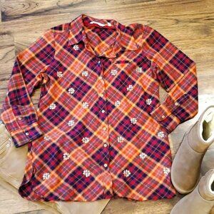 Womens Soft Surroundings plaid tunic size L